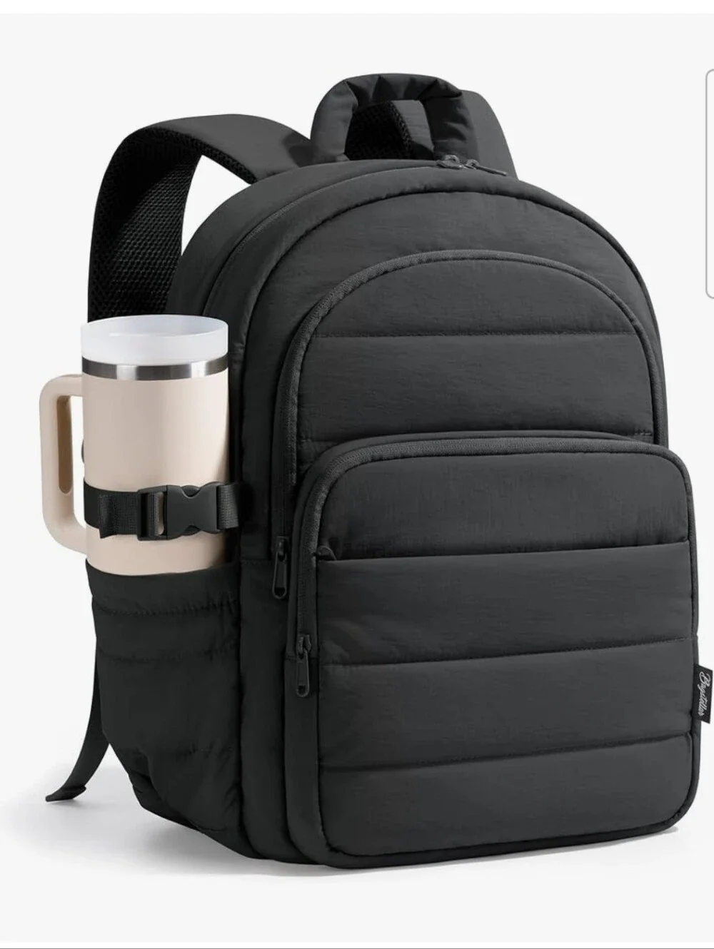 Quilted Puffer Laptop Backpack